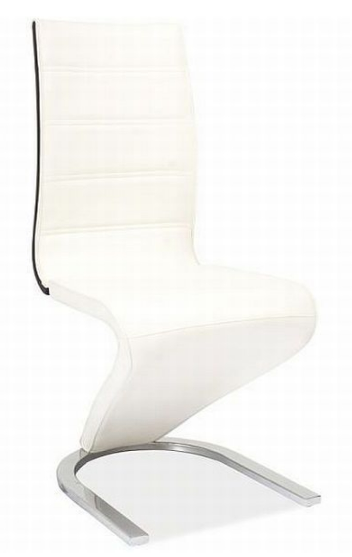 krzesło do jadalni-krzesła do salonu-krzesła ekoskóra-krzesło, biało czarne,